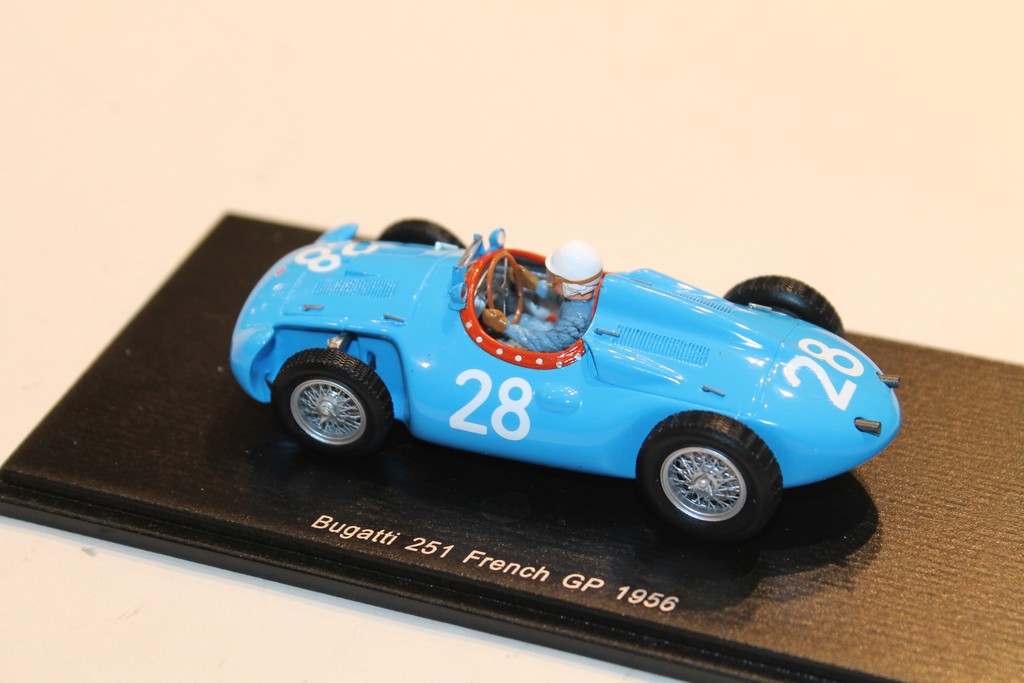 BUGATTI 251 N°28 FRENCH GP 1956 SPARK 1/43°