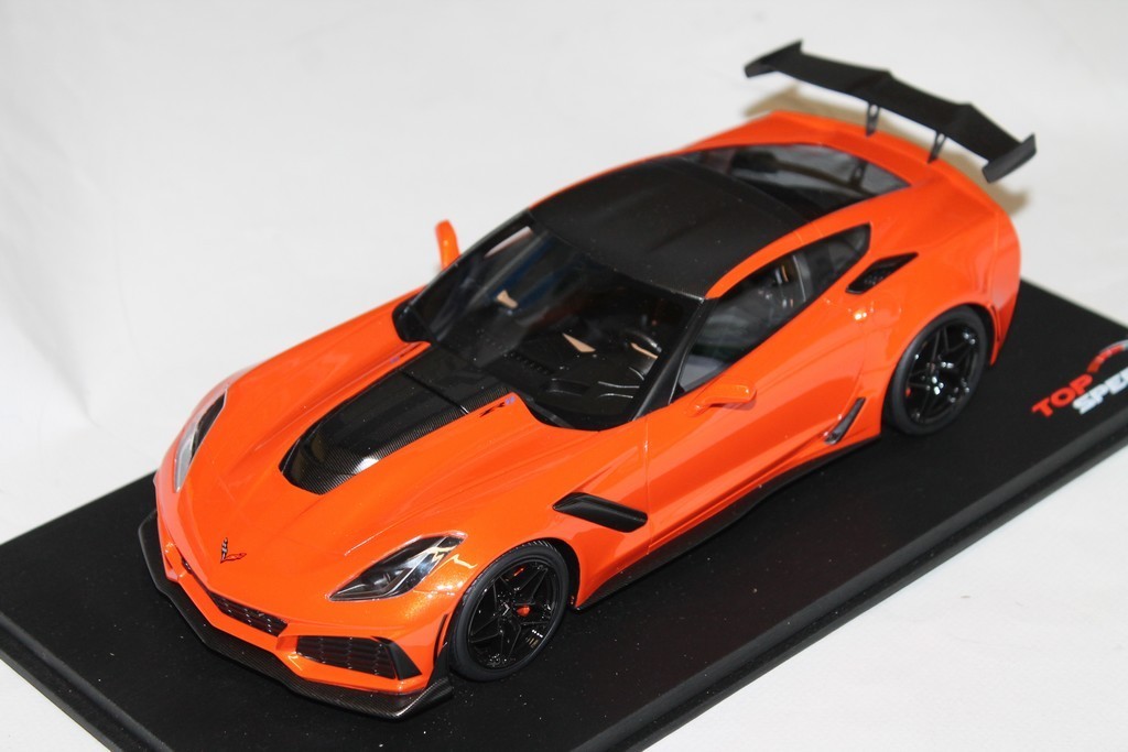 CHEVROLET CORVETTE C7 ZR-1 ORANGE 2018 TOP SPEED 1/18°