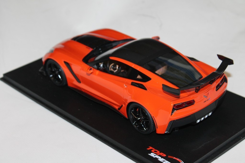 CHEVROLET CORVETTE C7 ZR-1 ORANGE 2018 TOP SPEED 1/18°