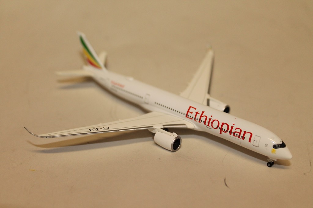 AIRBUS A350-900 ETHIOPIAN AIRLINES HERPA 1/500°