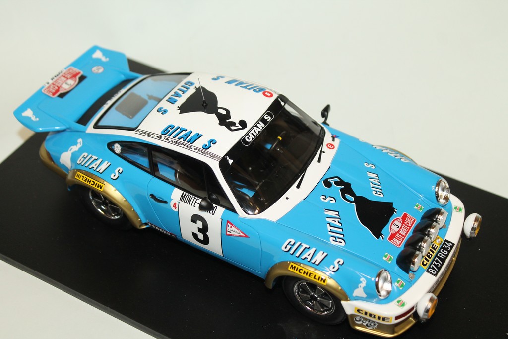 PORSCHE 911 N°3 WINNER RALLYE MONTE CARLO 1978 SPARK 1/18°