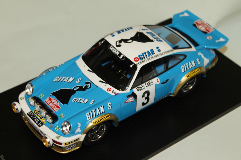 PORSCHE 911 N°3 WINNER RALLYE MONTE CARLO 1978 SPARK 1/18°