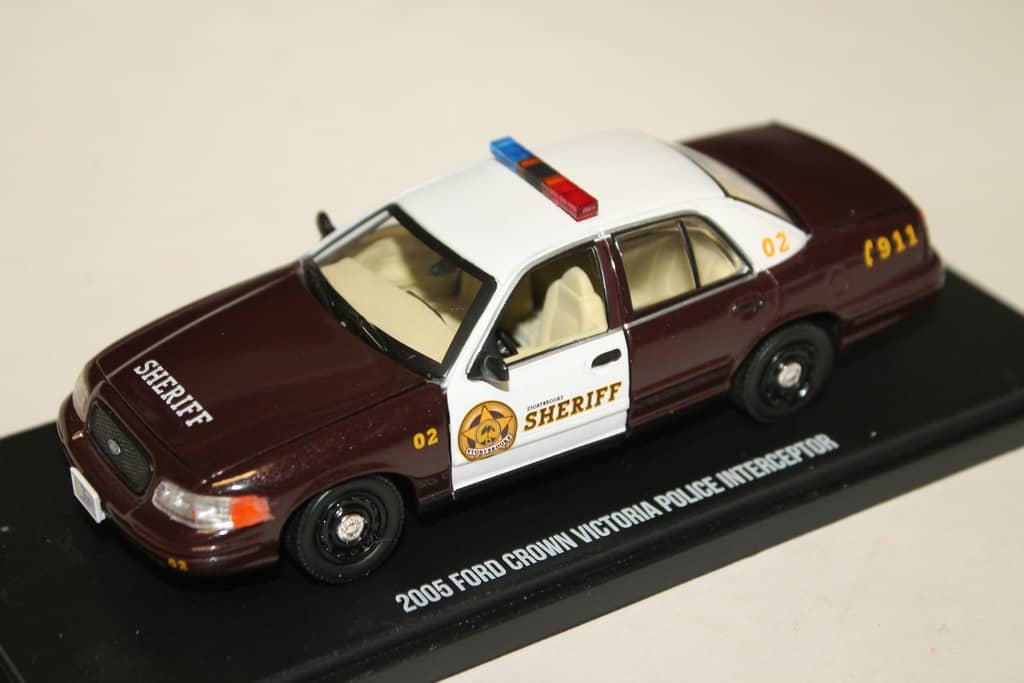 FORD CROWN VICTORIA POLICE INTERCEPTOR 2005 GREENLIGHT 1/43°