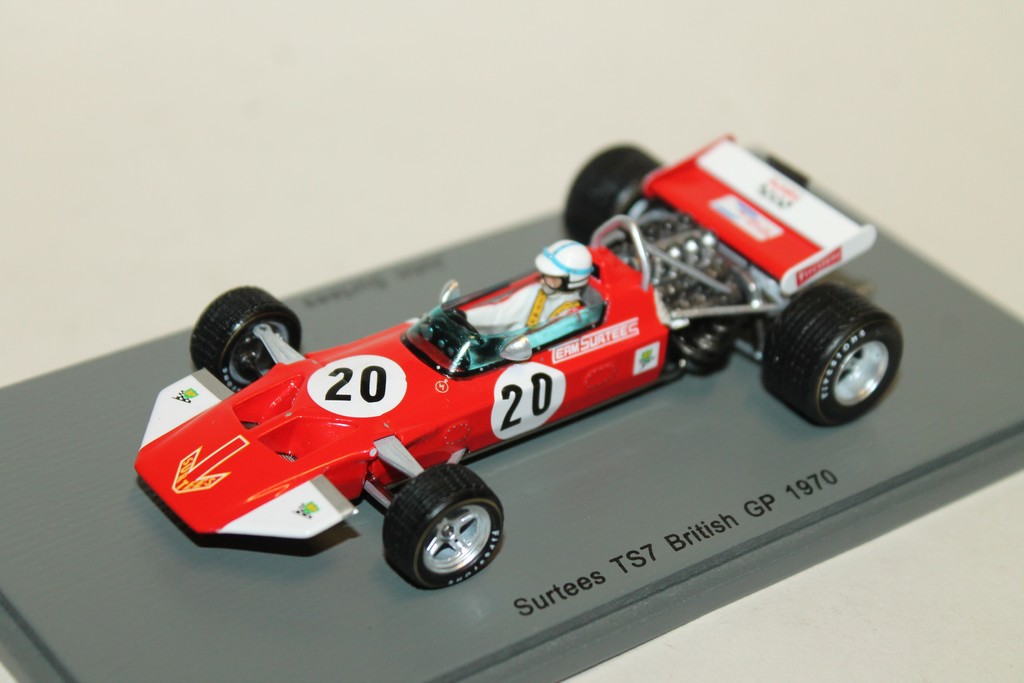 SURTEES TS7 N°20 BRITISH GP 1970 SPARK 1/43°