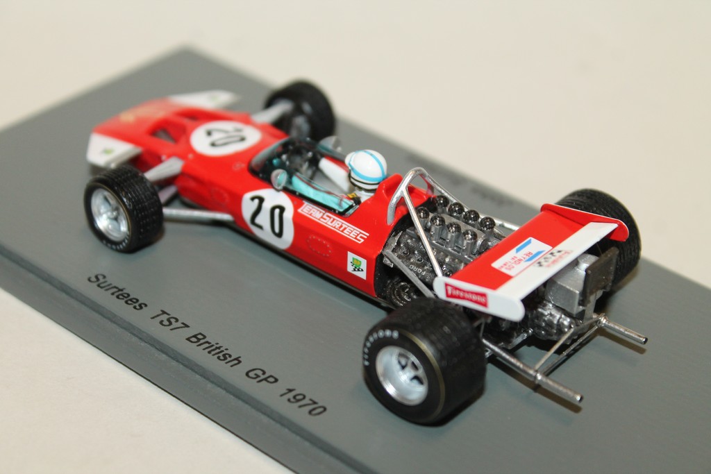 SURTEES TS7 N°20 BRITISH GP 1970 SPARK 1/43°