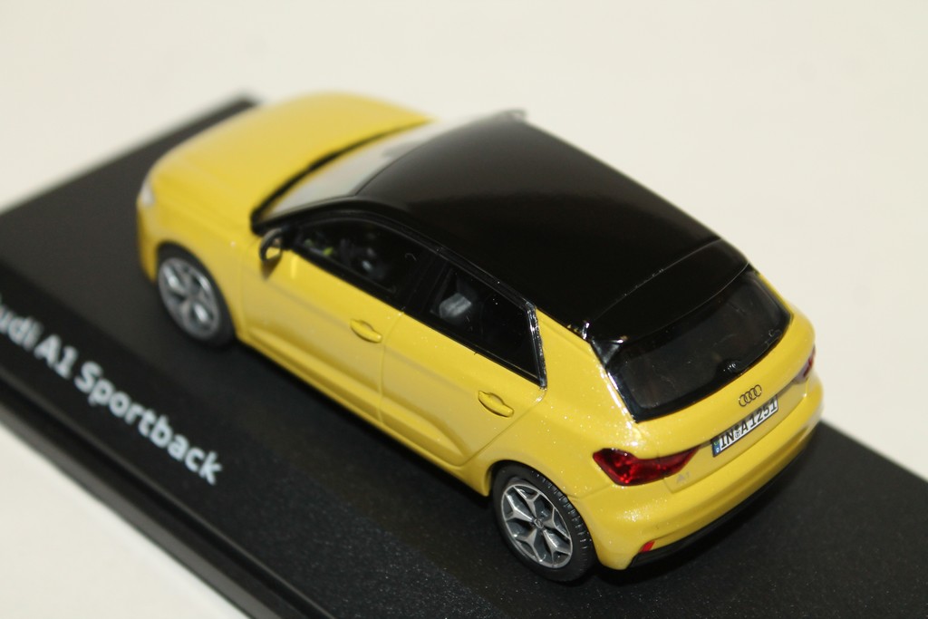 AUDI A1 SPORTBACK JAUNE 2019 I-SCALE 1/43°