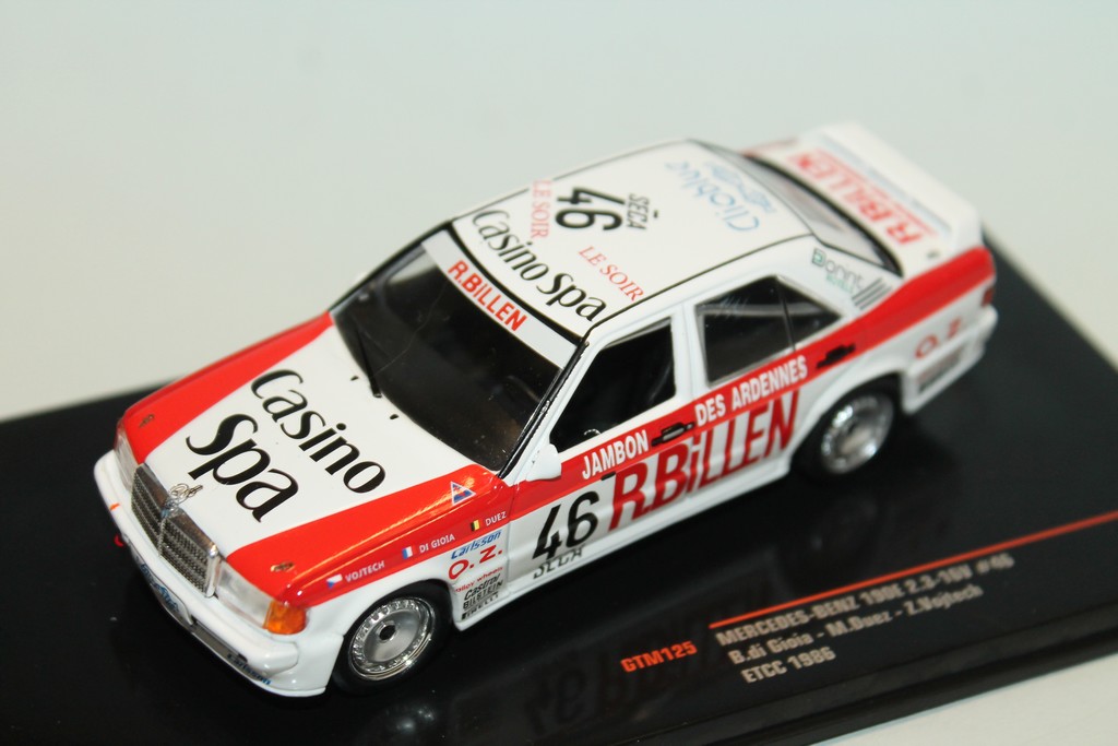 MERCEDES BENZ 190 E 2.3-16V N°46 ETCC 1986 IXO 1/43°