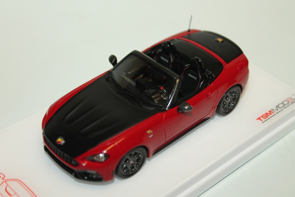 ABARTH 124 SPIDER COSTA BRAVA ROUGE 1972 TSM 1/43°