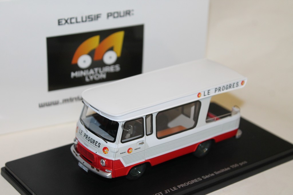 PEUGEOT J7 "LE PROGRES" 1979 MINIATURES LYON 1/43°