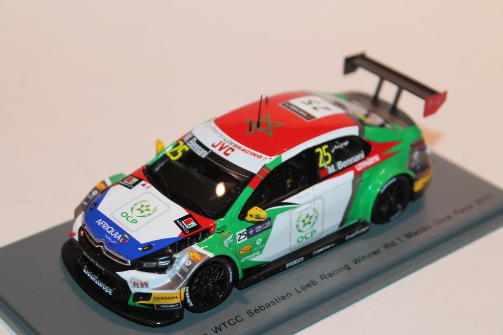 CITROEN C-ELYSEE N°25 WTCC RACING WINNER MACAU GUIA RACE 2017 SPARK 1/43°