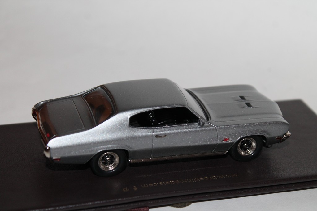 BUICK GS 455 HARDTOP SILVER MIST 1970 BROOKLYN MODELS 1/43°