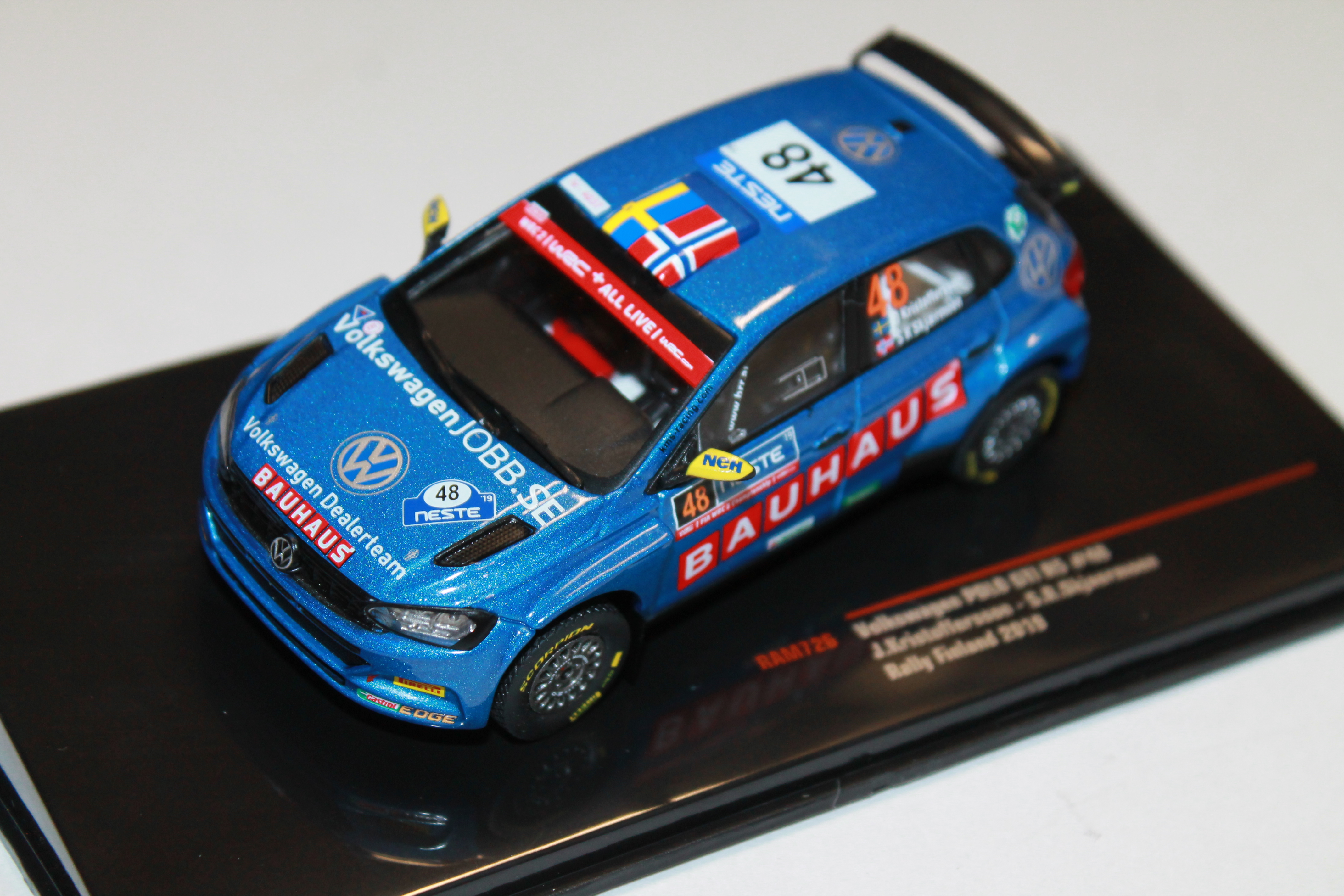 VOLKSWAGEN POLO GTI R5 N°48 RALLYE DE FINLANDE 2019 IXO 1/43°