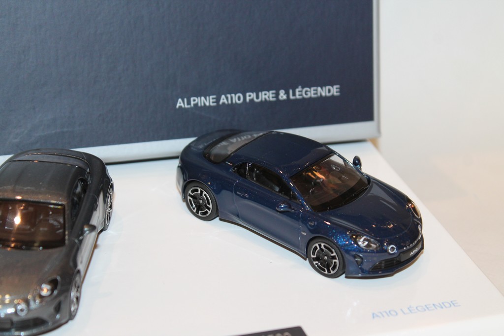 COFFRET ALPINE A110 PURE & LEGENDE GRIS ET BLEU 2018 NOREV 1/43°