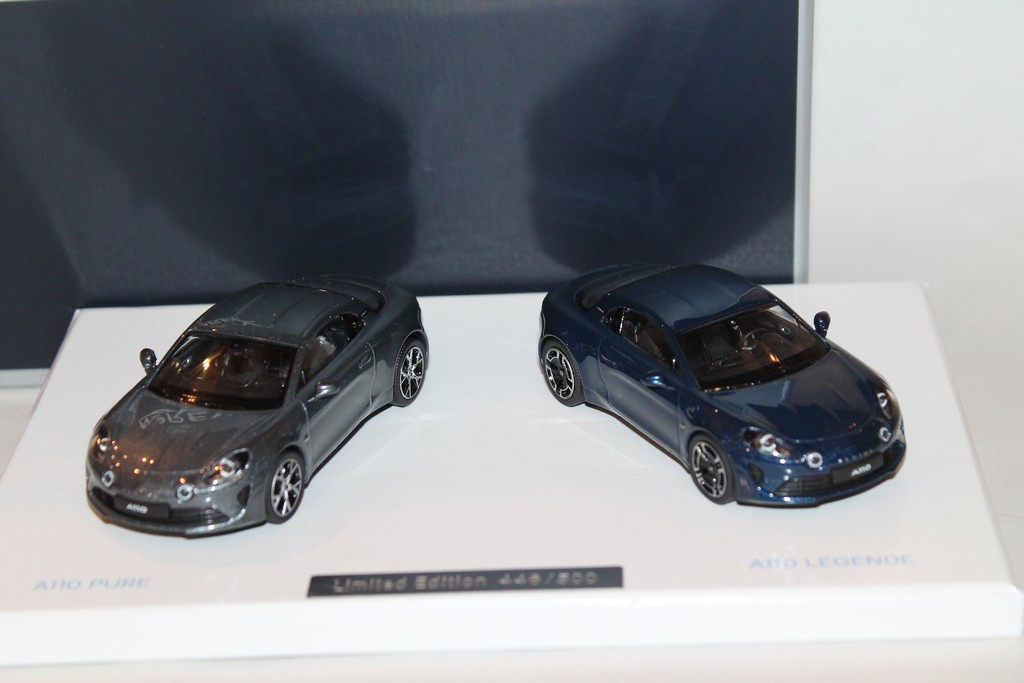 COFFRET ALPINE A110 PURE & LEGENDE GRIS ET BLEU 2018 NOREV 1/43°