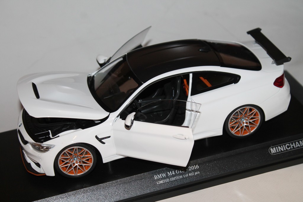 BMW M4 GTS 2016 BLANCHE MINICHAMPS 1/18°