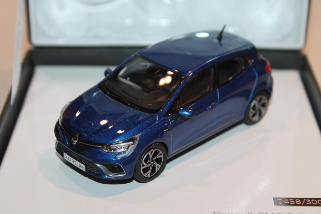 RENAULT CLIO 5 RS LINE 2019 BLEU NOREV 1/43°