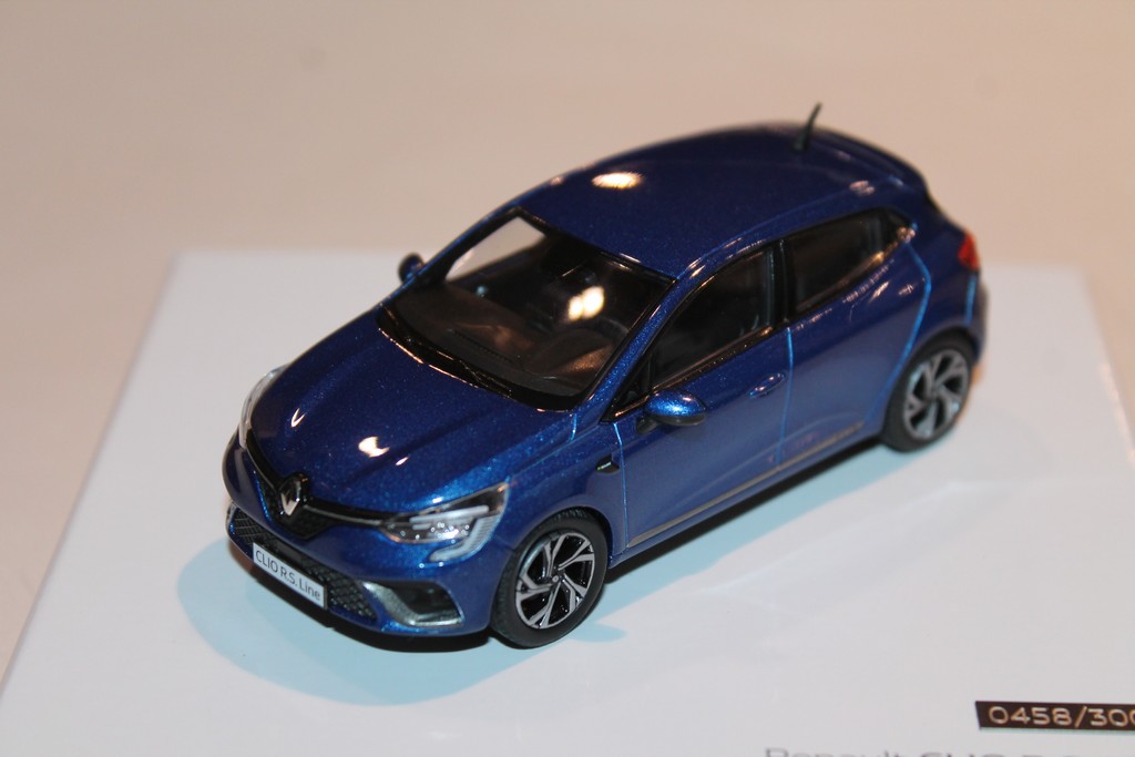 RENAULT CLIO 5 RS LINE 2019 BLEU NOREV 1/43°