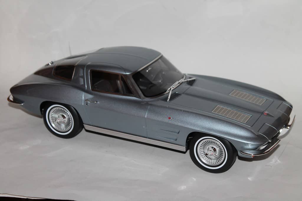 CHEVROLET CORVETTE STINGRAY 1963 BLEU GT SPIRIT 1/12°