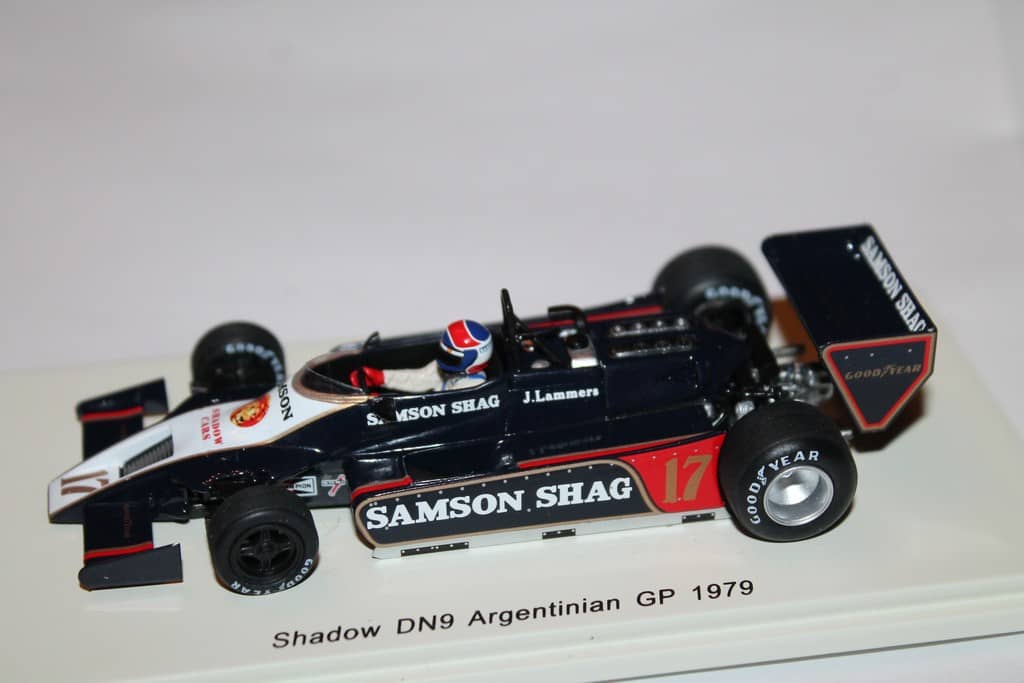 SPARK-MODEL S7371 Scale 1/43 | SHADOW F1 DN9 N 18 ARGENTINA GP 1979 ELIO DE ANGELIS BLACK