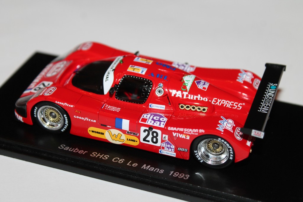 SAUBER SHS C6 N°28 LM1993 SPARK 1/43