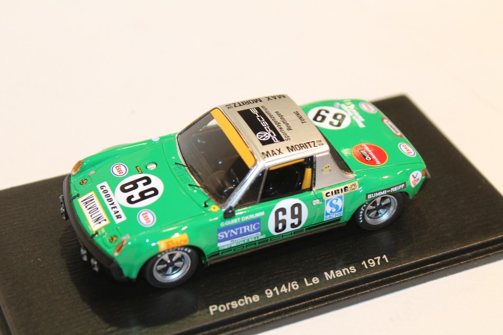 PORSCHE 914/6 N°69 LM1971 SPARK 1/43°