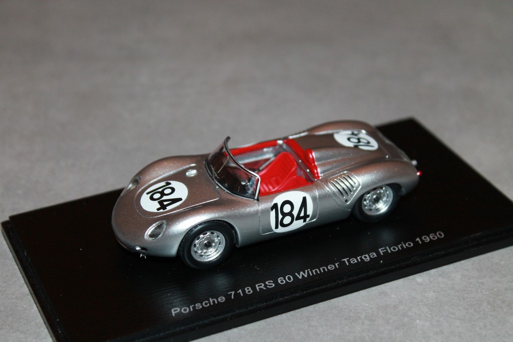 PORSCHE 718 RS 60 VQ TARGA FLORIO 1960 SPARK 1/43°