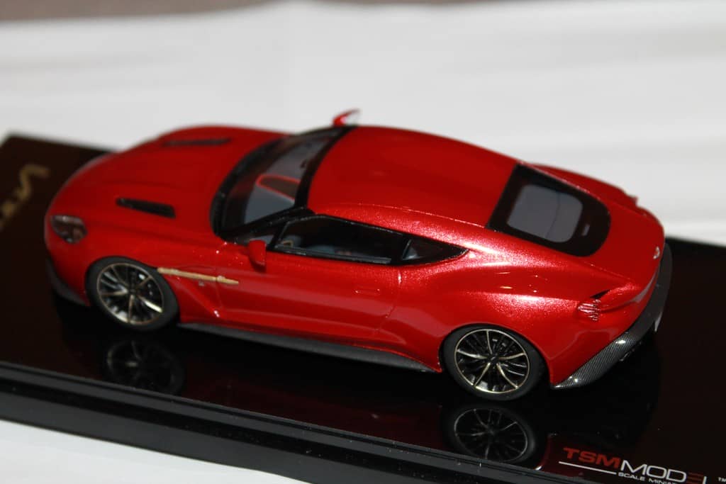 TSM 1/43 – Aston Martin Vanquish Zagato Rouge – Modèle Résine, Boîte Fermée