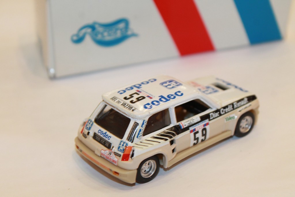 JOUET ANCIEN RENAULT 5 TURBO TOUR DE CORSE 1982 SOLIDO 1/43