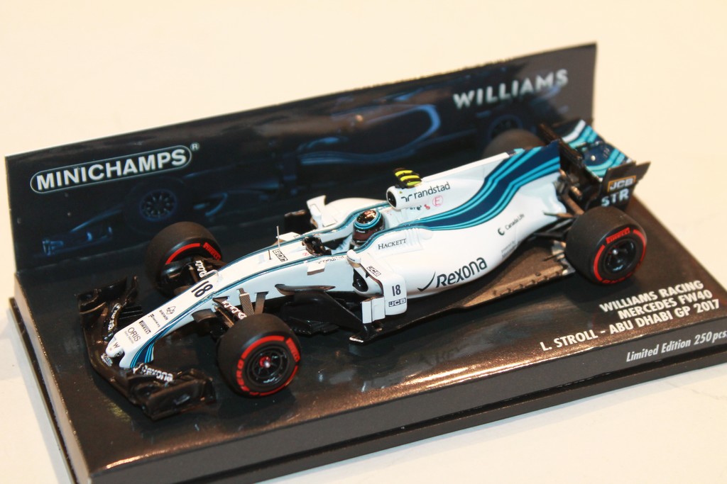 MINIATURE WILLIAMS RACING FW40 STROLL F1 2017 MINICHAMPS 1/43