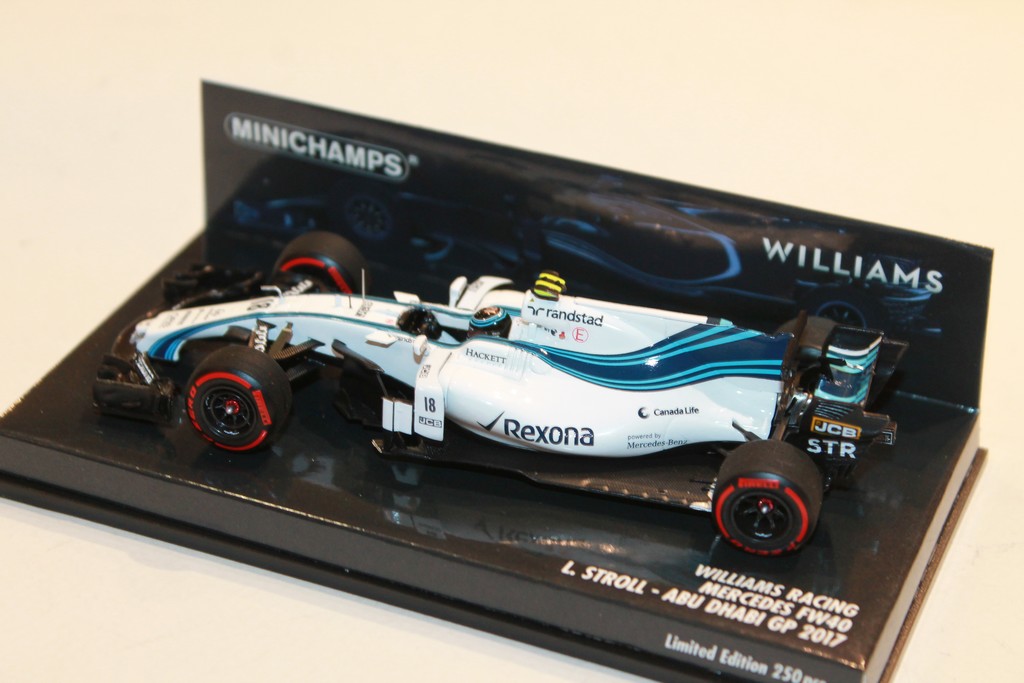 MINIATURE WILLIAMS RACING FW40 STROLL F1 2017 MINICHAMPS 1/43