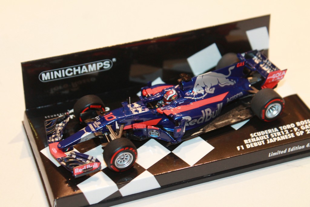 MINIATURE TORO ROSSO STR12 GASLY F1 2017 MINICHAMPS 1/43