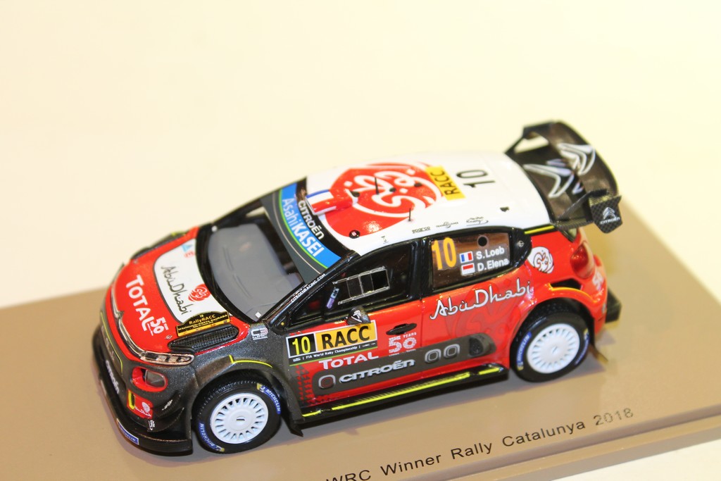 CITROEN C3 WRC WIN RALLY CATALOGNE 2018 SPARK 1/43