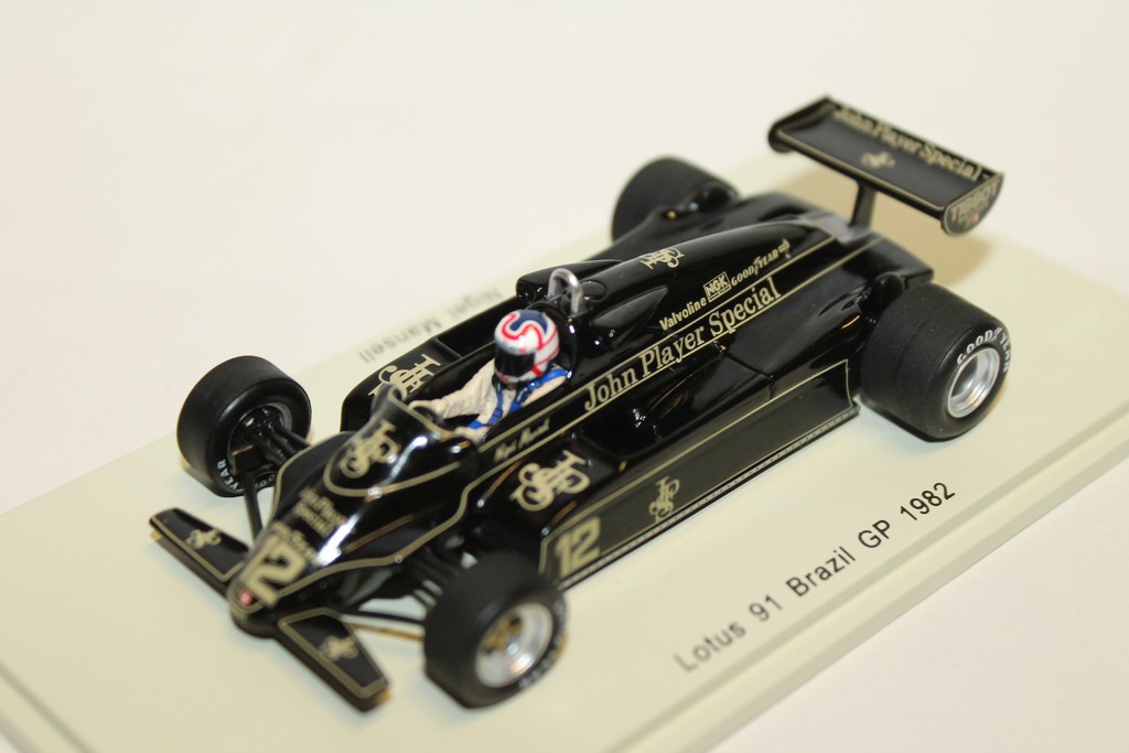 LOTUS 91 BRESIL GP 1982 N°12 SPARK 1/43°