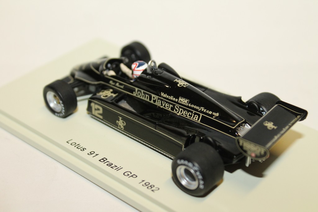 LOTUS 91 BRESIL GP 1982 N°12 SPARK 1/43°