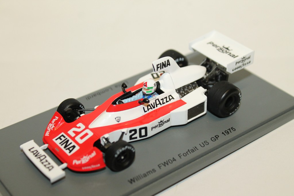 WILLIAMS FW04 FORFAIT US GP 1975 N°20 SPARK 1/43°