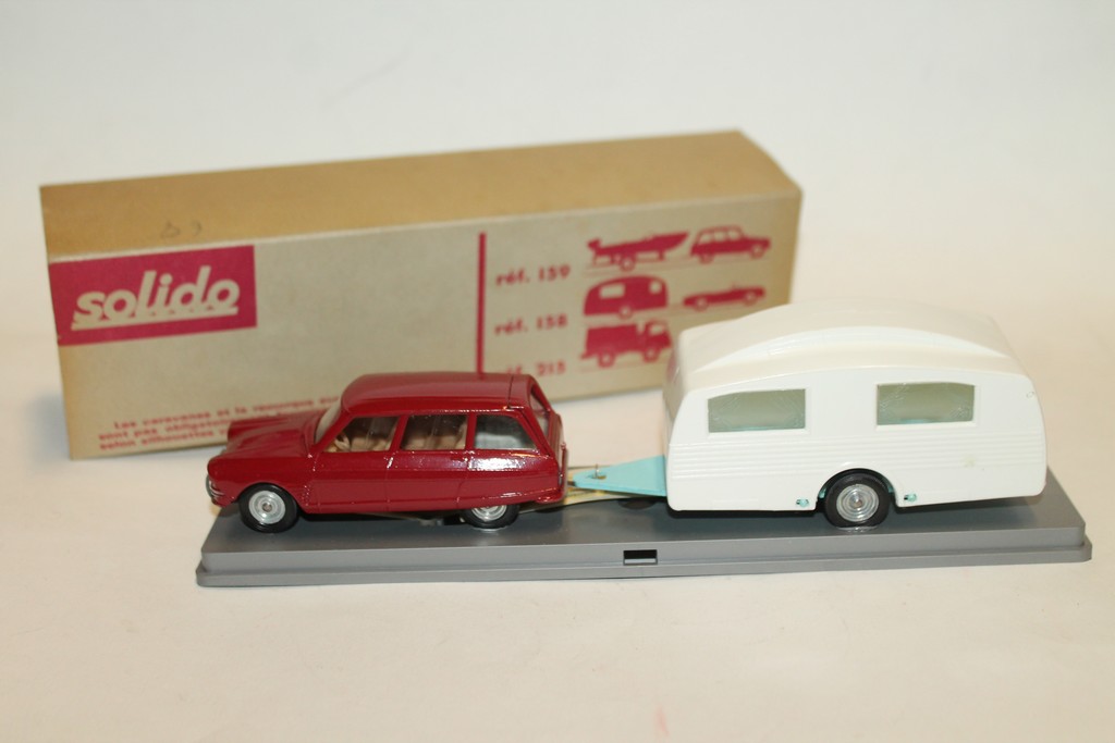 AMI 6 + CARAVANE SOLIDO 1/43°