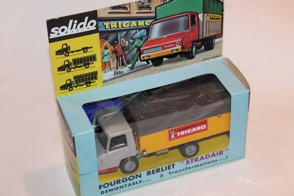 Solido Berliet Stradair – Miniature Camion En Tôle – Boîte D'époque – France