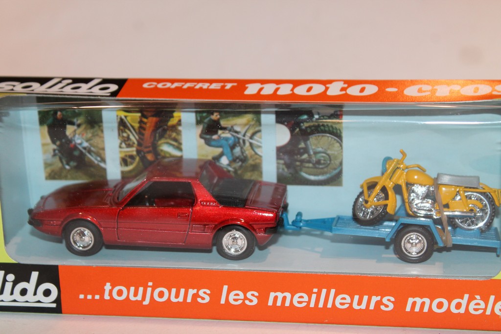 FIAT X1/9 + MOTO-CROSS SOLIDO 1/43°