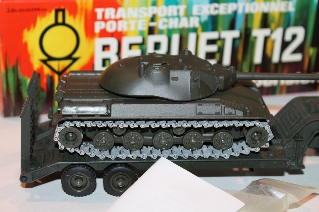 TRACTEUR BERLIET T12 PORTE CHAR SOLIDO 1/43°