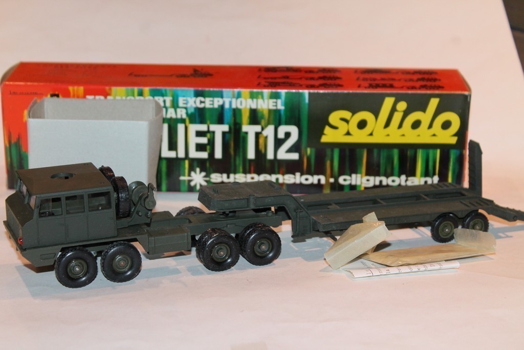 TRACTEUR BERLIET T12 PORTE CHAR SOLIDO 1/43°
