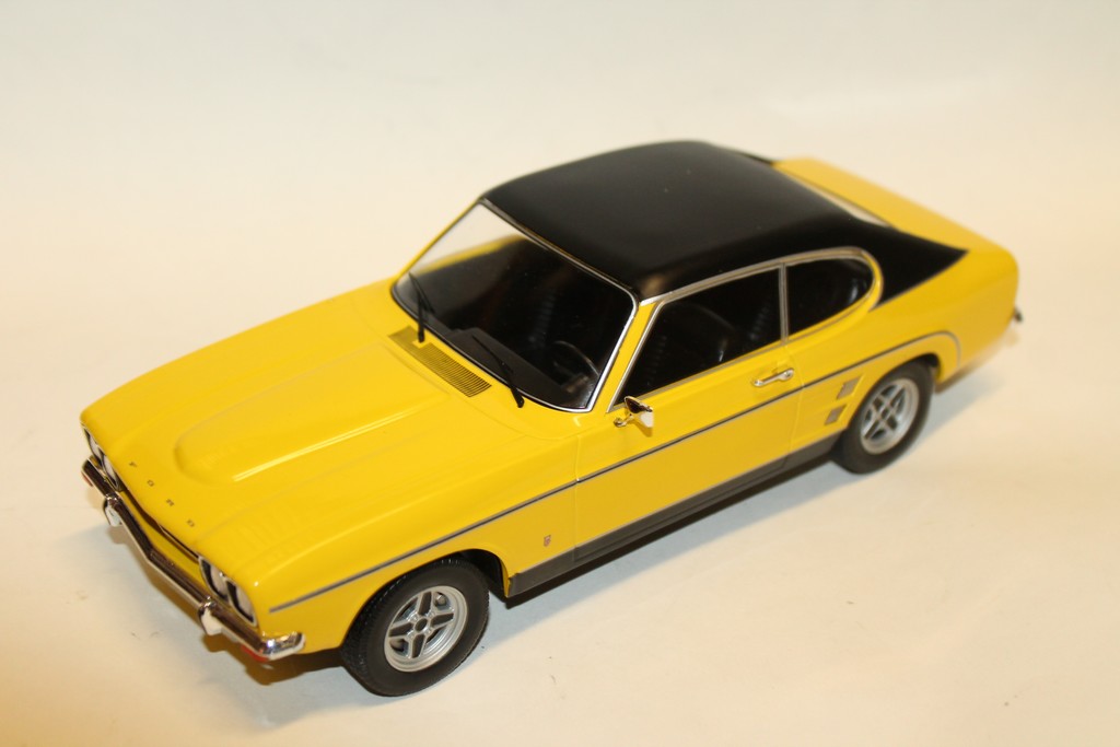 FORD CAPRI MK1 JAUNE 1973 MODELCAR 1/18°