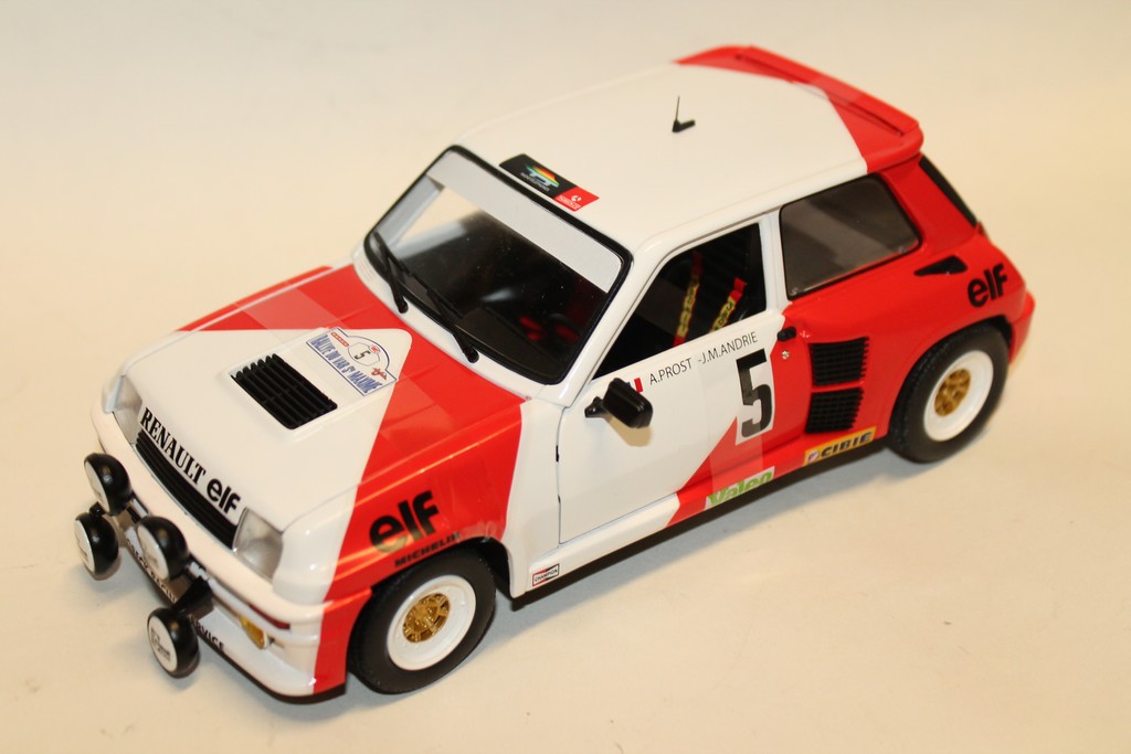 RENAULT 5 TURBO N°5 RALLY DU VAR 1982 SOLIDO 1/18°