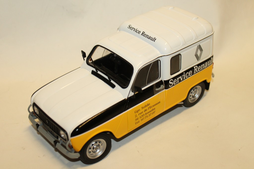 RENAULT 4L F4 "SERVICE RENAULT" 1974 SOLIDO 1/18°