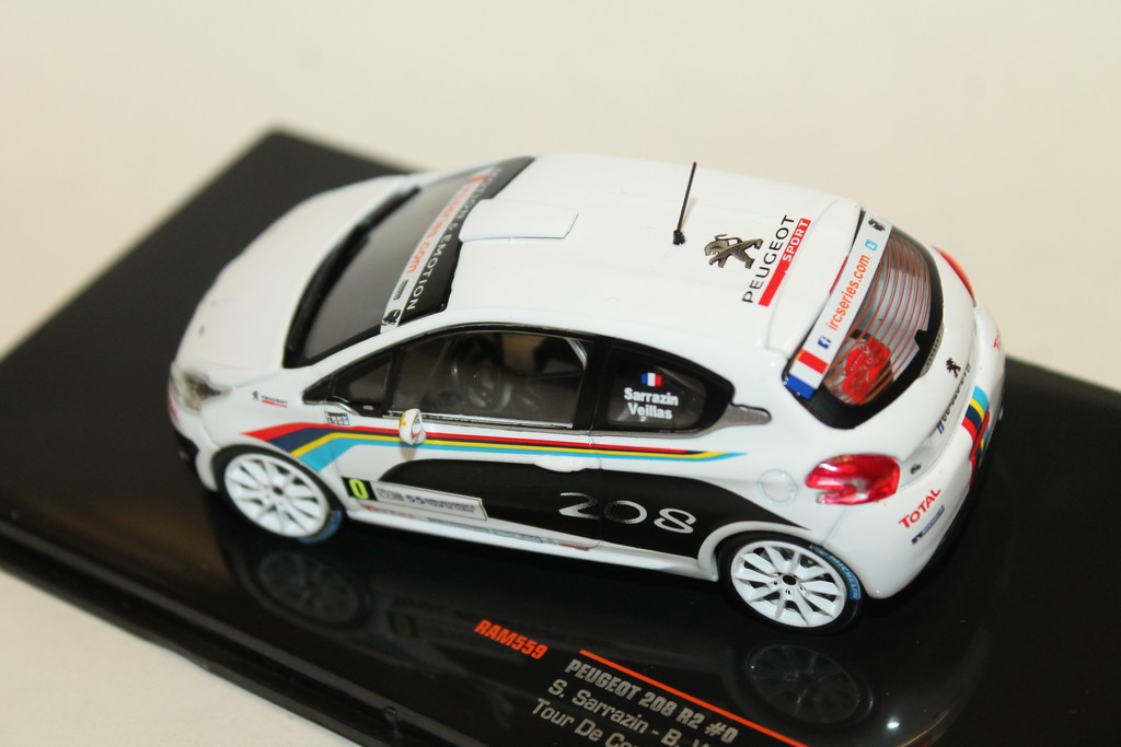 PEUGEOT 208 R2 N°0 TOUR DE CORSE 2012 IXO 1/43°