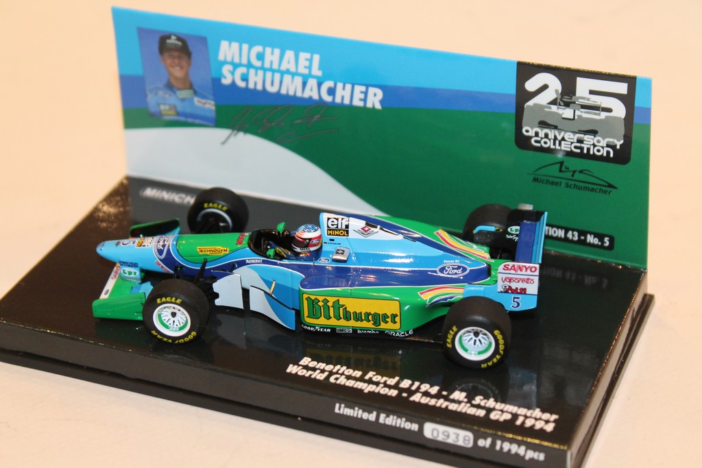 BENETTON FORD B194 AUSTRALIAN GP 1994 MINICHAMPS 1/43°