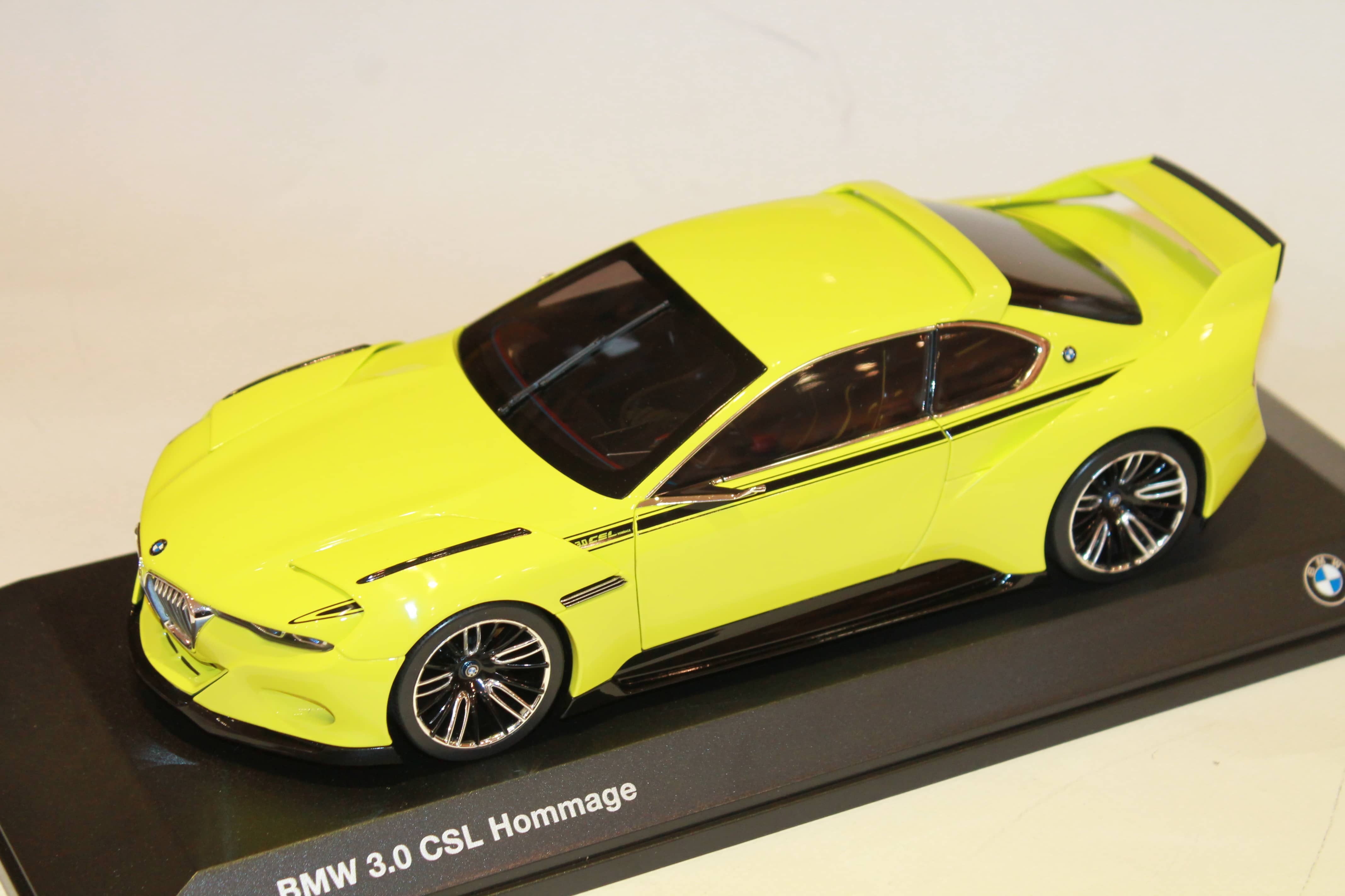 BMW 3.0 CSL HOMMAGE 2018 NOREV YELLOW 1/18°