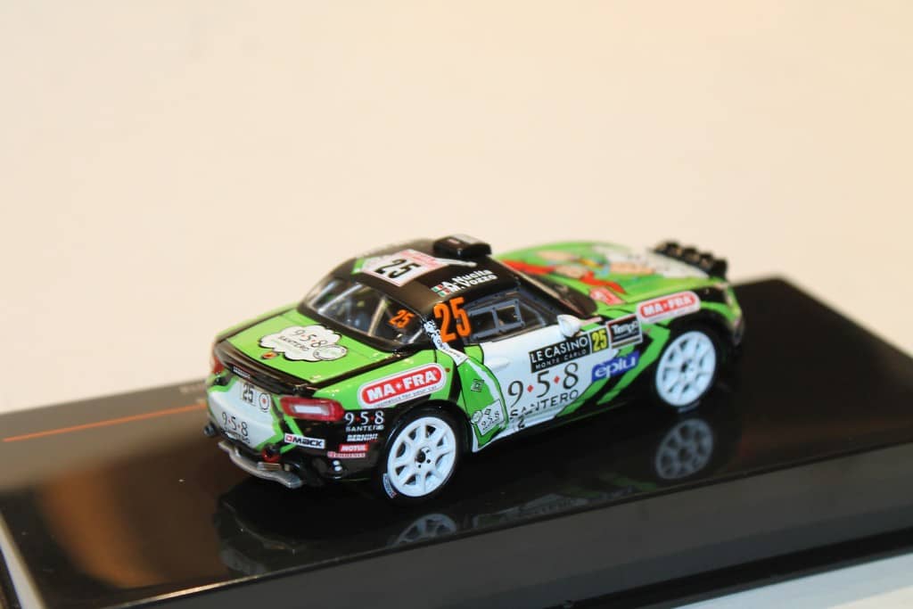 Voitures de rallye miniatures Abarth, 1:43