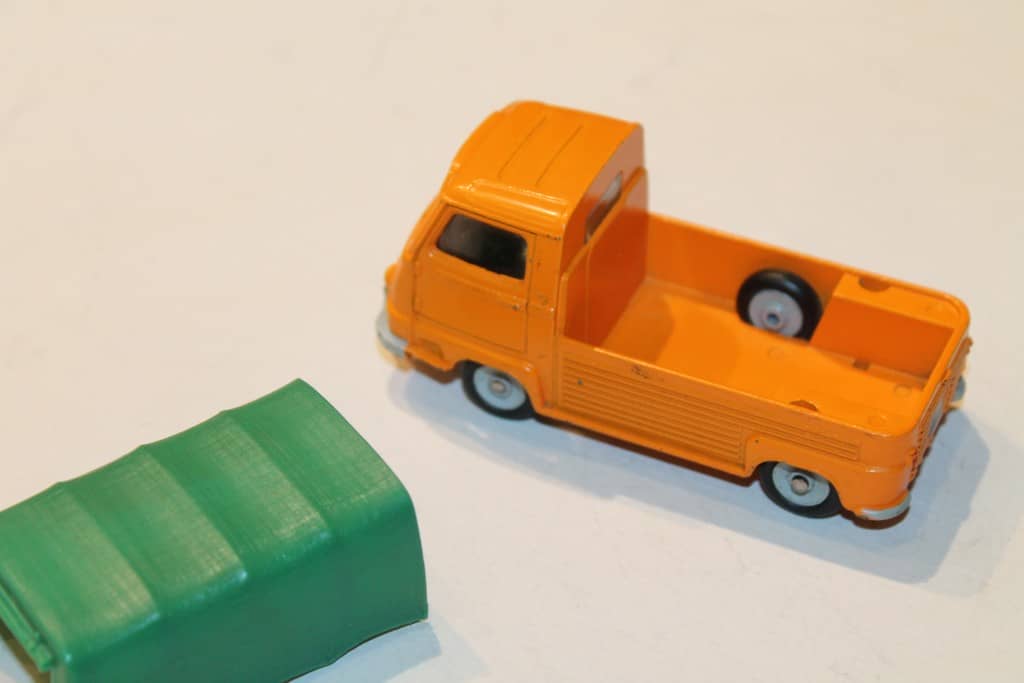 Miniature Renault Estafette ERIA, échelle 1/45, Fourgon Orange, Fabriquée En France, Occasion
