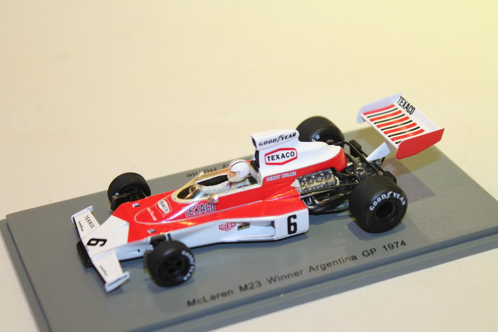 MCLAREN M23 N°6 WINNER ARGENTINE GP 1974 SPARK 1/43°