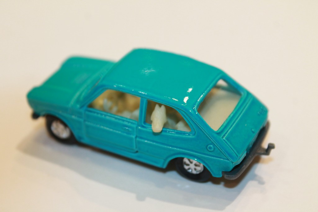 FIAT 127 BLEU MAJORETTE 1/66°